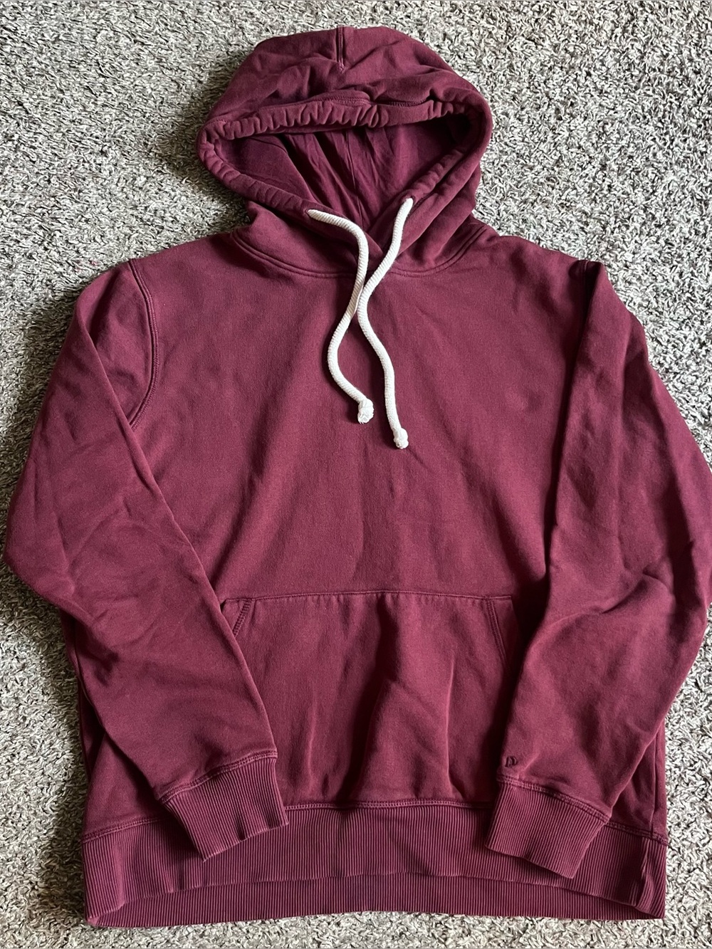 Pact Hoodie Women's Small Maroon Burgundy Pullover Sweatshirt Organic Cotton